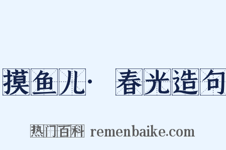 摸鱼儿·春光造句是什么意思的图片